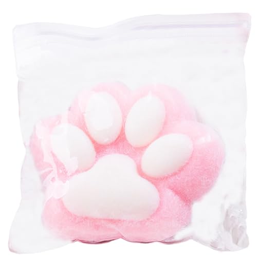 Squeeze Ball Cat Cat Paw Squish Kugeln 5 Zoll großer Stress Ball Safe Silikon -Sensorikkugeln mit Verschiebung der Oberfläche Weiches Stress -Relief -Spielzeug für Erwachsene Kinder von NASSMOSSE