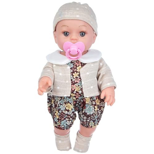 Wiedergeborene Puppen 11,8 Zoll waschbarer realistischer Babypuppe für Mädchen mit süßen Kleidung und beweglichen Joint Safe Vinyl Lifelike Neugeborene Puppe für Mädchen Geschenk Spielzeug Dollhouse von NASSMOSSE