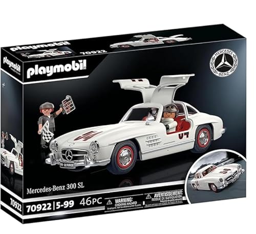 NASTY LOBSTER Fröhlicher Mix: PLAYMOBIL 70922 Mercedes-Benz 300 SL, Modellauto für Erwachsene und Spielzeugauto für Kinder, 5-99 Jahre + 10 Klebrig Ninja Männer Wandkletterern von NASTY LOBSTER