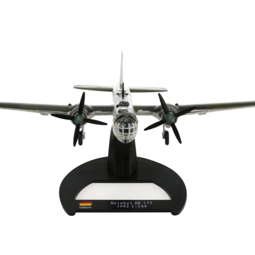 NATEFEMIN 1:144 WWII Germany Heinkel He 177 Angriffsflugzeug Flugzeug Kampfflugzeug Modell Simulation Flugzeugmodell Luftfahrtmodell Flugzeugbausätze für Sammlung und Geschenk Modell von NATEFEMIN