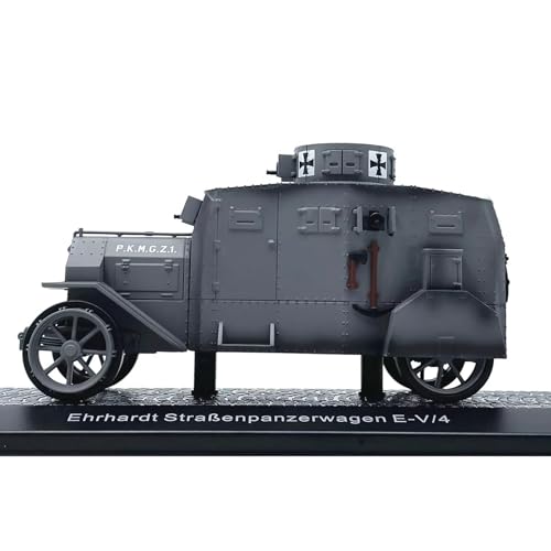 NATEFEMIN 1:43 Scale Alloy WWI German Ehrhardt EV4 Panzerwagen Panzer Modell Simulation Panzer Modell für Sammlung von NATEFEMIN