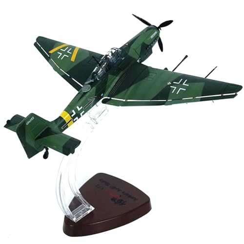 NATEFEMIN 1:72 Deutsch Stuka JU-87G2 Angriffsflugzeug Modell Simulation Flugzeugmodell Luftfahrtmodell Flugzeug Kits für Sammlung und Geschenk Modell von NATEFEMIN