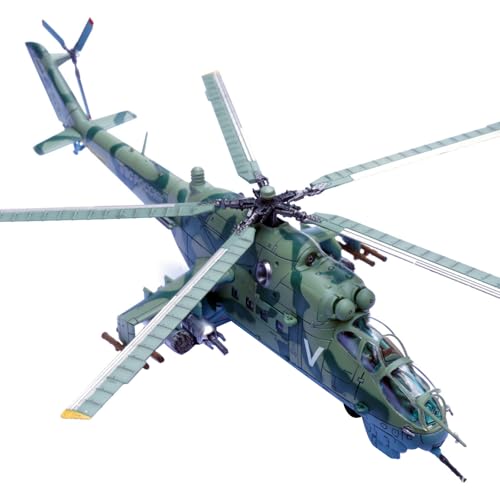 NATEFEMIN 1:72 Russische Armee Mi-24V Hubschrauber Flugzeugmodell Simulation Flugzeugmodell Luftfahrtmodell Flugzeug Kits für Sammlung und Geschenk Modell von NATEFEMIN