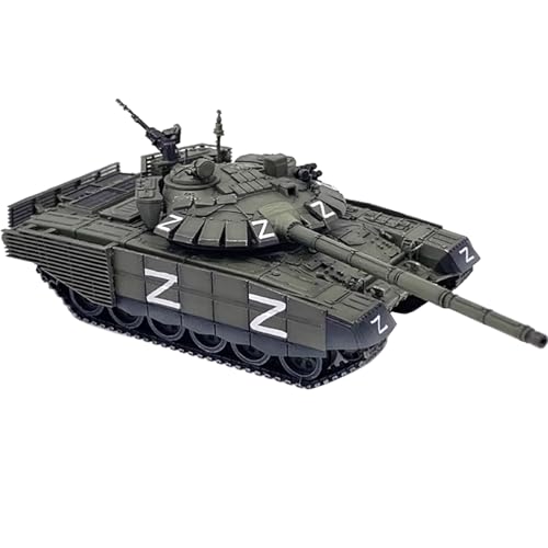 NATEFEMIN 1:72 Scale Alloy Russian Special Military Operation T-72B3 Main Battle Z Model Simulation Tank Model for Collection von NATEFEMIN