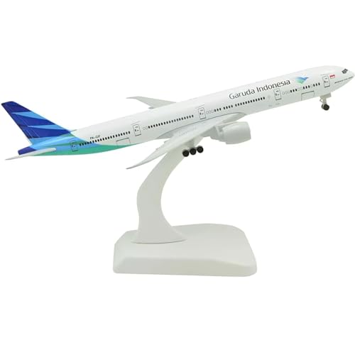 NATEFEMIN Alloy Garuda Indonesia Airlines B777 Flugzeugmodell Flugzeugmodell 1:400 Modell Simulation Wissenschaft Ausstellungsmodell von NATEFEMIN