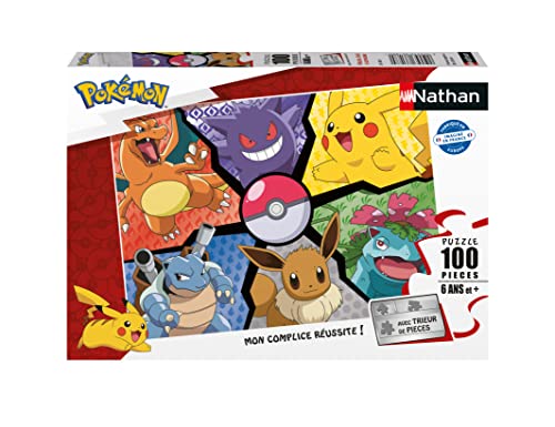 Nathan 4005556861880 Puzzle 100 pièces - Pikachu Pokémon Pokemon kinderpuzzle von NATHAN