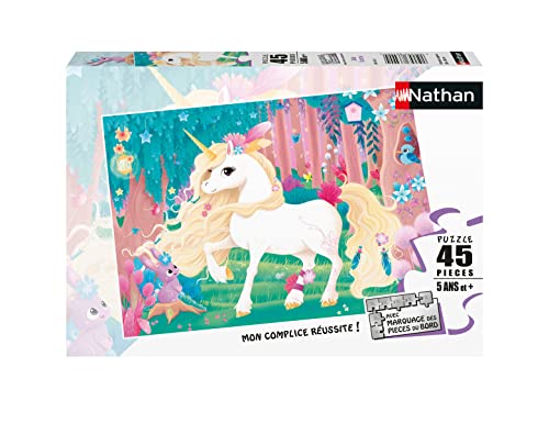 Nathan 4005556864560 45 pièces Jolie Licorne Puzzle für Kinder von NATHAN