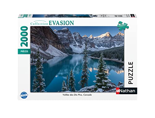 Nathan - Puzzle 2000 pièces-Vallée des Dix Pics, Canada Erwachsene, 4005556873128 von NATHAN