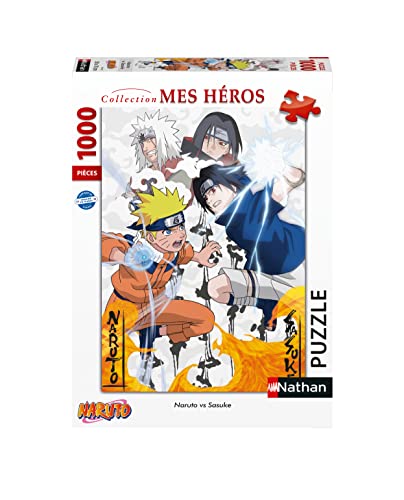 Nathan - Puzzle 1000 Teile - Naruto vs. Sasuke - Erwachsene und Kinder ab 14 Jahren - Premium Puzzle - Perfekte Integration - Manga, Anime - Meine Helden Kollektion - 87324 Nathan - Puzzle 1000 Teile - Naruto vs. Sasuke - Erwachsene und Kinder ab 14 Jahren - Premium Puzzle - Perfekte Integration - Manga, Anime - Meine Helden Kollektion - 87324 von NATHAN