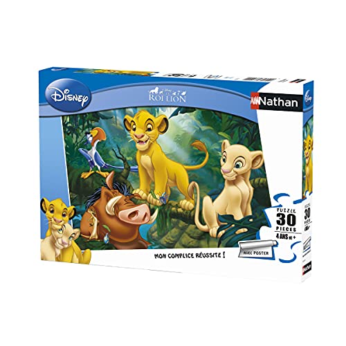 Nathan 86313 Puzzle Kinderklassiker Simba & Co., 30 Teile von Ravensburger