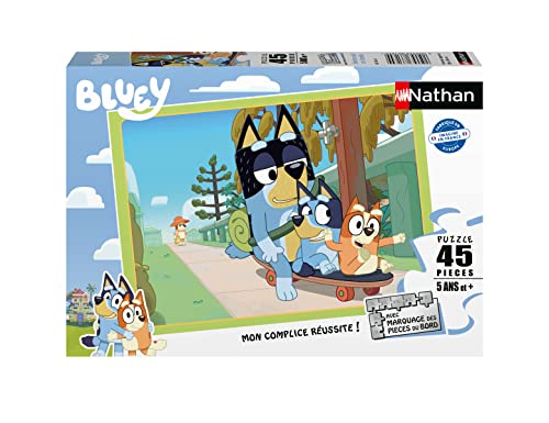 Nathan - Kinderpuzzle - 45 Teile - Nachmittag mit der Familie - Bluey - Mädchen oder Junge ab 5 Jahren - Hochwertiges Puzzle - Dicker und strapazierfähiger Karton - Tiere - 86166 Nathan - Kinderpuzzle - 45 Teile - Nachmittag mit der Familie - Bluey - Mädchen oder Junge ab 5 Jahren - Hochwertiges Puzzle - Dicker und strapazierfähiger Karton - Tiere - 86166 von NATHAN