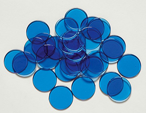 Nathan nathan330128 transparent blau Kunststoff Spielsteine Set (groß) von NATHAN