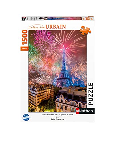 Nathan Puzzle 1500 Teile - Feuerwerk vom 14. Juli in Paris - Erwachsene und Kinder ab 14 Jahren - Hochwertiges Puzzle - Urban Collection - 87366 Nathan Puzzle 1500 Teile - Feuerwerk vom 14. Juli in Paris - Erwachsene und Kinder ab 14 Jahren - Hochwertiges Puzzle - Urban Collection - 87366 von NATHAN