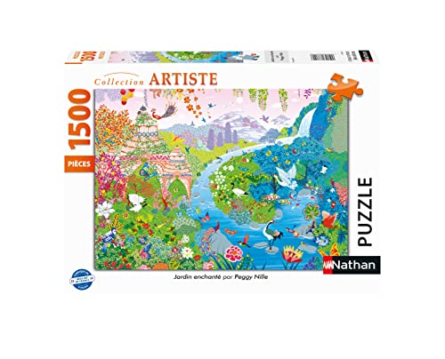 Puzzles Nathan 4005556878116 1500 Teile-Zaubergarten/Peggy Nille Puzzle für Erwachsene von NATHAN