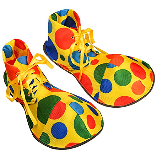 NAUZE Clown Schuhe Clown Kostüm Supplies Große Regenbogen Clown Schuhe für Halloween Party Clown Dress Up Zubehör Cosplay Kostüm Requisiten von NAUZE