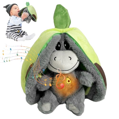 NAVESO Atmendes Kuscheltier, Schlafender Esel Kuscheltier mit Atembewegung und Musik, Stressabbau Stofftier für Schlafende Kinder Erwachsene NAVESO Atmendes Kuscheltier, Schlafender Esel Kuscheltier mit Atembewegung und Musik, Stressabbau Stofftier für Schlafende Kinder Erwachsene von NAVESO