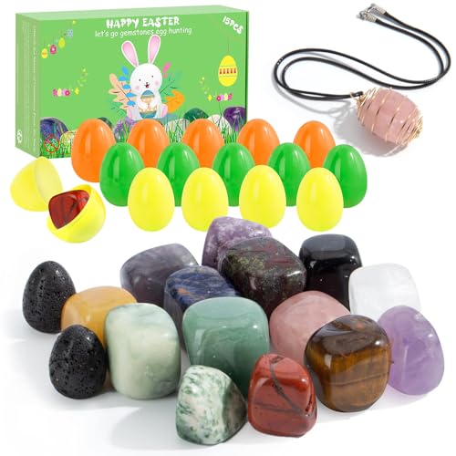 15 Stück Vorgefüllte Ostereier Gefüllt, Ostereier zum Befüllen mit Edelsteinen, Gefüllte Ostereier für Kinder, Gefüllte Ostereier Spielzeug, Bunte Ostereier, Ostergeschenke Kinder, Osterkorb Stuffers von NAVESO