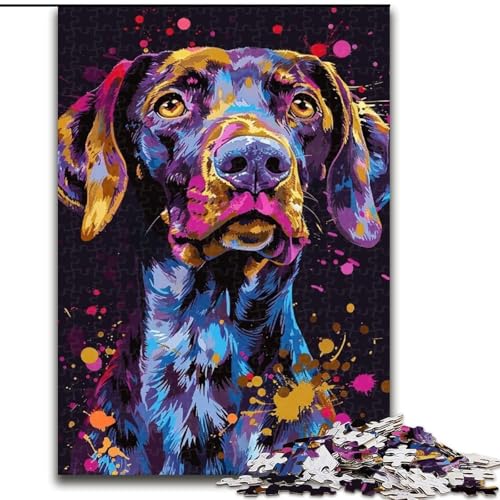 Puzzle 1000 Teile für Erwachsene, Deutscher Kurzhaar-Vorstehhund, aus Holz, perfekte DIY-Kunstdekoration oder Geburtstagsgeschenk, 50x75cm, für Geburtstage, Feiertage und besondere Anlässe Puzzle 1000 Teile für Erwachsene, Deutscher Kurzhaar-Vorstehhund, aus Holz, perfekte DIY-Kunstdekoration oder Geburtstagsgeschenk, 50x75cm, für Geburtstage, Feiertage und besondere Anlässe von NBDSOYEWO