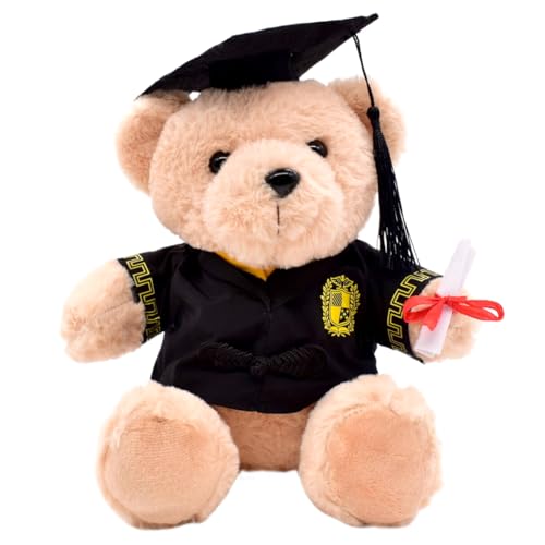 NCBAKMV Arzt Mütze Graduierung Bär Abschluss Dr. Bär Spielzeuge Kinderspielzeug Bequeme Bärenpuppe Abschluss Plüschbär Bär Stofftier Füllung Geschenk Teddybär Baby Student Plüschtier von NCBAKMV