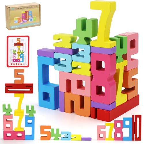 NCTNCX Number Blocks 20 Stück Zahlenbausteine 1-10 Bausteine Holz Spiel Bunt Stapelzahlen Zahlenblock Spielzeug Montessori Zahlenblocks für Kinder ab 3 Jahren NCTNCX Number Blocks 20 Stück Zahlenbausteine 1-10 Bausteine Holz Spiel Bunt Stapelzahlen Zahlenblock Spielzeug Montessori Zahlenblocks für Kinder ab 3 Jahren von NCTNCX