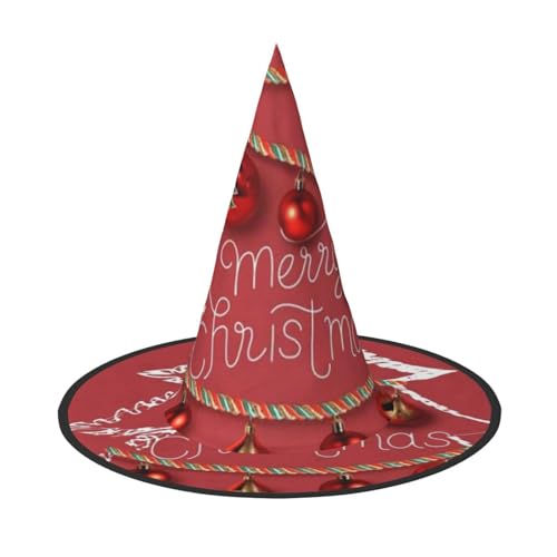 NDDCEDEW Weihnachtliche Bälle Glocken Druck Halloween Hüte Hexe Zauberer Hüte für Festlichkeiten Cosplay NDDCEDEW Weihnachtliche Bälle Glocken Druck Halloween Hüte Hexe Zauberer Hüte für Festlichkeiten Cosplay von NDDCEDEW