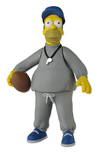 NECA 16006 Simpsons Homer Coach Actionfigur, grau/blau/gelb, 12,7 cm von NECA