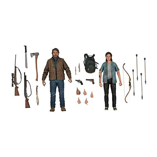 NECA The Last of US 2 Ultimate Joel & Ellie Actionfiguren 2-er Set Multicolor, 100% Kunststoff, in Geschenkverpackung von NECA