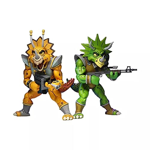 NECA Zubehör Teenage Mutant Ninja Turtles (Cartoon)–7” Scale Action Figure–Captain Zarax and Zork 2 Pack, Mehrfarbig von NECA