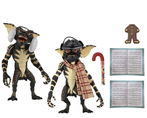 NECA Gremlins Actionfiguren zum Sammeln, 5,1–17,8 cm, Weihnachtslied, Winterszene 2 von NECA