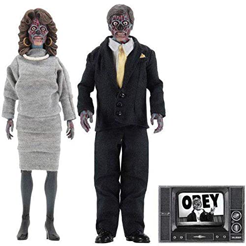 NECA They Live Aliens 8 Zoll Retro Clothed Action Figur 2 Pack John Carpenter von NECA