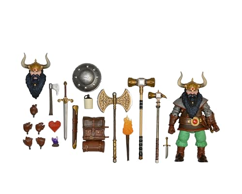 NECA Ultimate Elkhorn der Gute Zwergkämpfer – 17,8 cm große Actionfigur – Dungeons & Dragons Collectibles von NECA