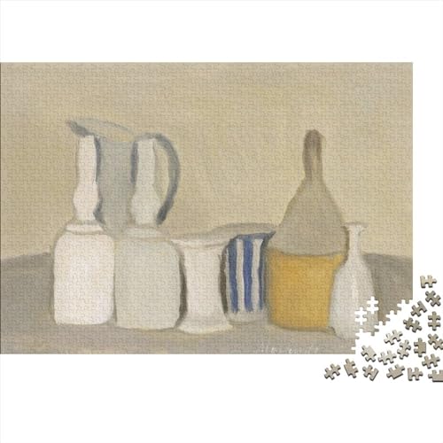 Giorgio Morandi Puzzle 500 Teile Erwachsene Puzzles Für Erwachsene Klassische Puzzles Erwachsene Puzzlespiel Schwer Pädagogisches Spielzeug 500pcs von NEDLON