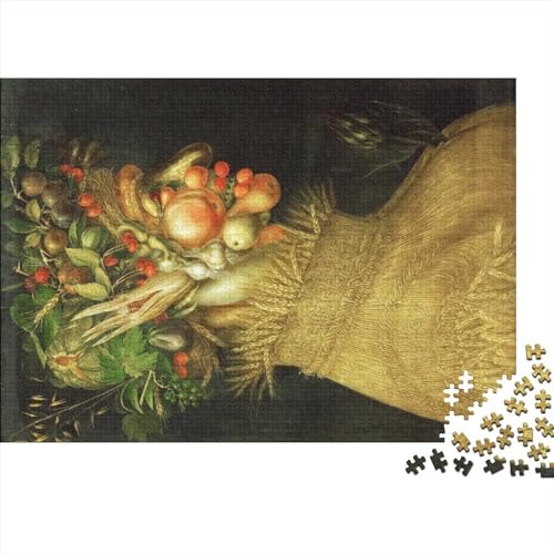 Giuseppe Arcimboldo Weltberühmte Gemälde Puzzles 1000 Teile, Museum Puzzle DIY Holzpuzzle, Kunst Klassische Puzzles Spielzeug, Familienspaß Jigsaw Board 1000pcs von NEDLON