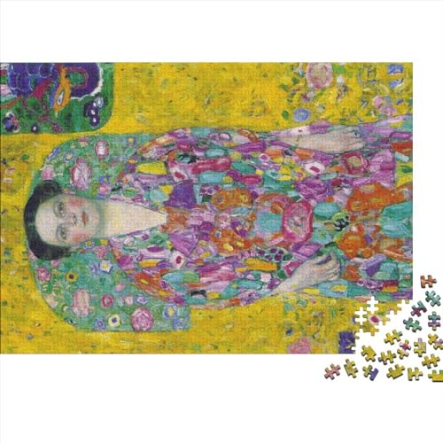Gustav Klimt Holz Puzzle 300 Teile Für Erwachsene, Impossible Puzzle, Farbenfrohes Legespiel,Geschicklichkeitsspiel Für Die Ganze Familie, Museum Puzzel von NEDLON