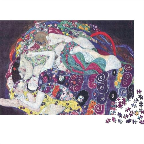 Gustav Klimt Weltberühmte Gemälde Puzzle 1000 Teile, Gemälde Puzzle Für Erwachsene, Lustige The Virgin Puzzle Erwachsene Anspruchsvoll,Impossible Puzzle,ideal Als Wandbild von NEDLON