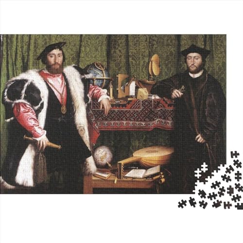 Hans Holbein The Younger Weltberühmte Gemälde 500 Stück Puzzle Für Erwachsene-Puzzle 500 Teile Große Puzzles Lernspiel Spielzeug Geschenk Für Die Wanddekoration von NEDLON