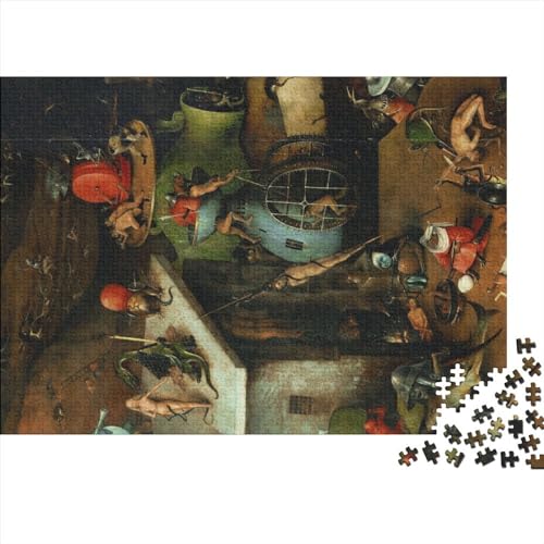 Hieronymus Bosch 1000 Teile Erwachsenen Lustige Puzzles Mit Energie - Das Puzzle Gleichzeitig Für Einsteiger Und Puzzle Profis Mutige Puzzler Puzzeln von NEDLON