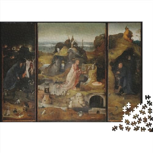 Hieronymus Bosch Weltberühmte Gemälde 1000 Stück Puzzle Für Erwachsene-Puzzle 1000 Teile Große Puzzles Lernspiel Spielzeug Geschenk Für Die Wanddekoration von NEDLON