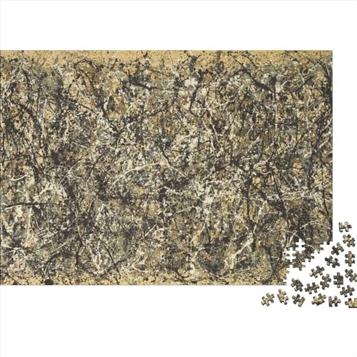 Jackson Pollock Kunst Puzzles 1000 Teile Für Erwachsene Teenager, Weltberühmte Gemälde Hölzernes Puzzle Für Familienspiel, Museum Puzzle 1000pcs von NEDLON