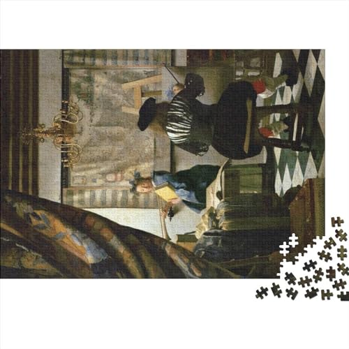 Johannes Vermeer Puzzles, Weltberühmte Gemälde Puzzle 1000 Pieces, Museum Jigsaw Puzzle for Adults, Kunst Puzzle, Jigsaw Puzzle Board Puzzles, Impossible Puzzle von NEDLON