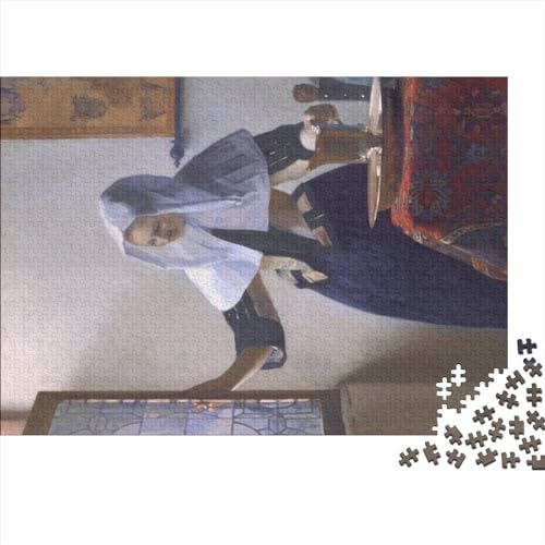 Johannes Vermeer Puzzles Für Erwachsene,Übung Für Den Geist,Geschenk-Idee,Nachhaltiges Puzzle Tolles Geschenk Familientreffen Spiele 1000 Teile von NEDLON
