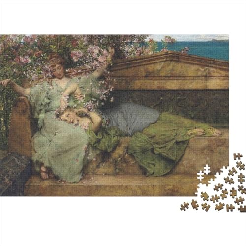 Lawrence Alma-Tadema Holz Puzzle 1000 Teile Puzzles Für Erwachsene Lernspiel Herausforderungsspielzeug,Übung Für Den Geist,1000-teilige Puzzlespiel 1000pcs von NEDLON