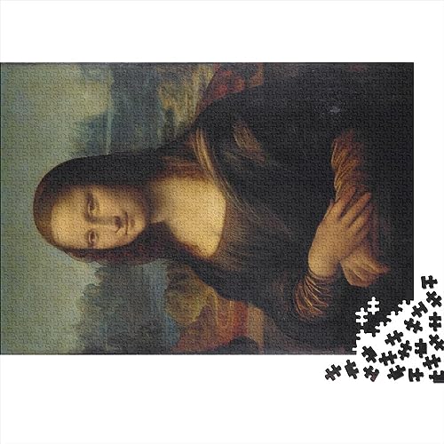 Leonardo Da Vinci Mona Lisa Puzzle Spielzeug, Weltberühmte Gemälde Puzzles, Familienspiele Teenager Erwachsene, Geschenk-Idee, Lustige Puzzles, Gemälde Puzzles 1000 Teile von NEDLON