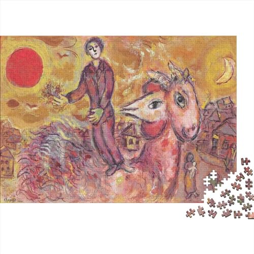 Marc Chagall Gemälde Holz Puzzle Impossible Puzzle 1000 Teile Puzzles Für Erwachsene Klassische Puzzlespiel Schwer Pädagogisches Spielzeug Puzzel 1000pcs von NEDLON