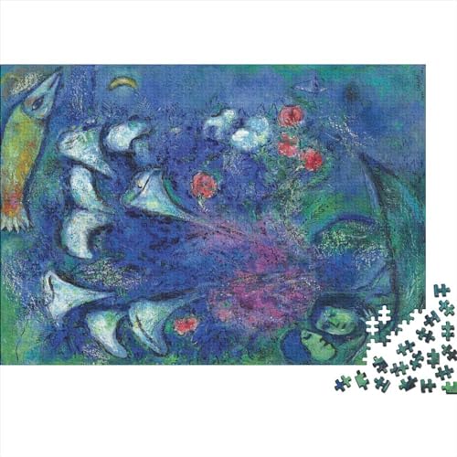 Marc Chagall Puzzles, Kunst Puzzle 1000 Pieces, Gemälde Jigsaw Puzzle for Adults, Museum Puzzle, Jigsaw Puzzle Board Puzzles, Impossible Puzzle von NEDLON