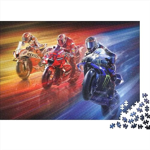 Motorrad Holz Puzzle 1000 Teile Puzzles Für Erwachsene Lernspiel Herausforderungsspielzeug,Übung Für Den Geist,1000-teilige Puzzlespiel 1000pcs von NEDLON