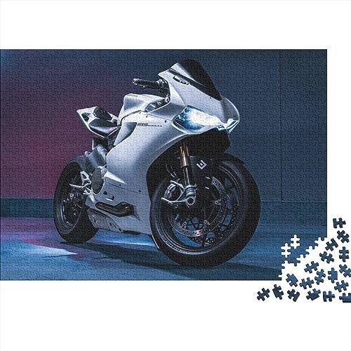 Motorroller Holz Moto Puzzle, 1000-Teilige Motorrad Puzzles, Geschicklichkeitsspiel, Für Erwachsene Motorbike Puzzles Piele Spielzeug Geschenk von NEDLON