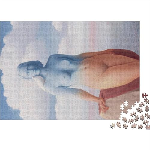 Rene Magritte Puzzle 1000 Teile, Gemälde Puzzle Für Erwachsene, Geschicklichkeitsspiel Für Die Ganze Familie, Übung Für Den Geist, Ideal Als Wandbild von NEDLON