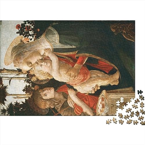 Sandro Botticelli Kunst Puzzle Spielzeug, Gemälde Puzzles, Familienspiele Teenager Erwachsene, Geschenk-Idee, Lustige Puzzles, Museum Puzzles 1000 Teile von NEDLON