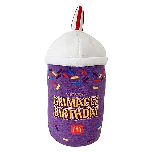 9,84'' Grimace-Plüschtiere, Kawaii Mcdonalds Lila Milchshake-Tassenkissen, Superweiches Anime-Plüschtier, Mollige Grimace-Shake-Plüschpuppe, Charaktereigenschaften Mit Stoffspielzeug Zum Sammeln von NEFLUM